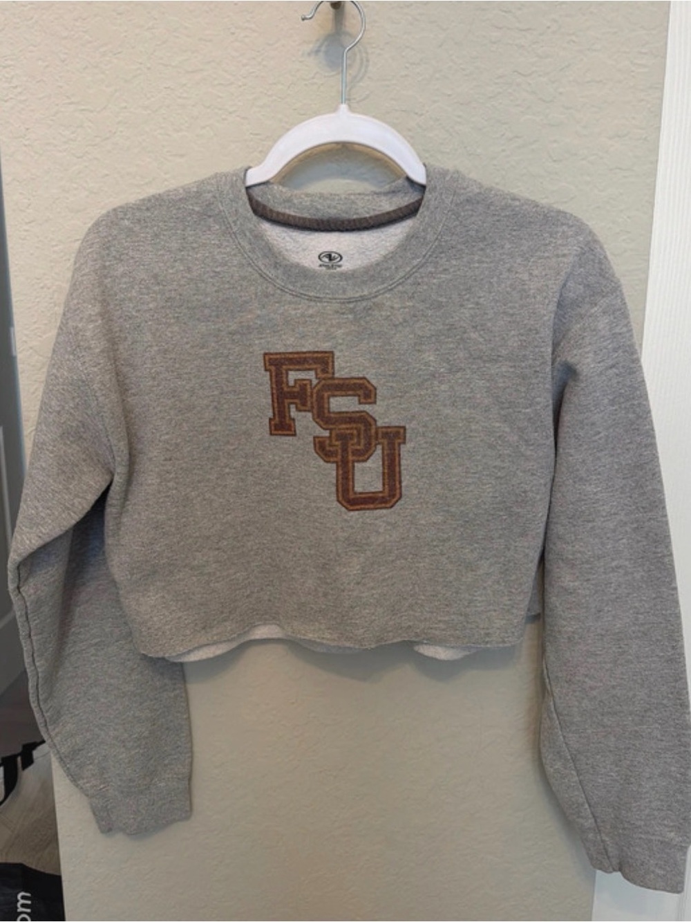 FSU Gray Cropped Sweatshirt